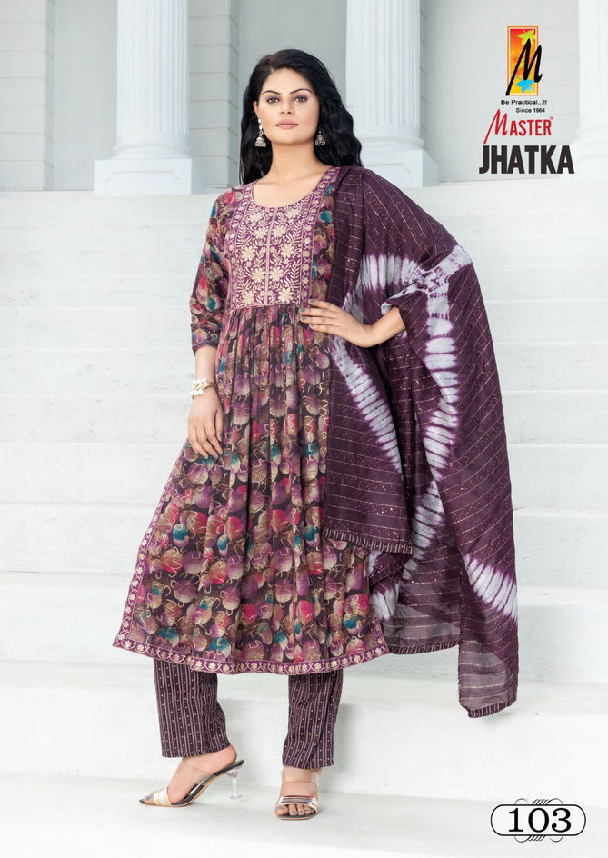 Jhatka By Master Nayra Cut Printed Kurti With Bottom Dupatta Wholesale Market In Surat
